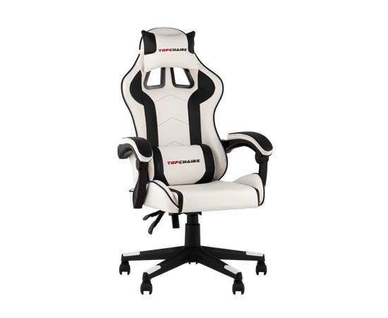 Кресло спортивное TopChairs Shadow бело-черный | Интернет магазин мебели и декора LifeDekor