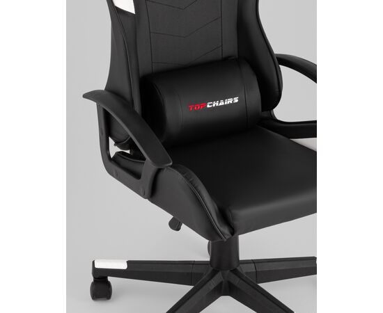 Кресло спортивное TopChairs Warden черно-белый, изображение 10 | Интернет магазин мебели и декора LifeDekor