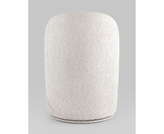 Пуф Loreen вращающийся букле светло-серый, изображение 7 | Интернет магазин мебели и декора LifeDekor