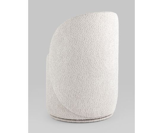 Пуф Loreen вращающийся букле светло-серый, изображение 8 | Интернет магазин мебели и декора LifeDekor