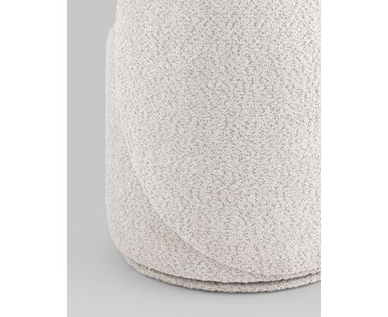 Пуф Loreen вращающийся букле светло-серый, изображение 9 | Интернет магазин мебели и декора LifeDekor