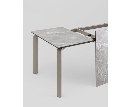 Стол обеденный Varden раскладной 180-240х90 см керамика серый, изображение 10 | Интернет магазин мебели и декора LifeDekor