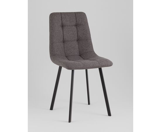 Стул Chilly рогожка Lumos темно-серый, изображение 4 | Интернет магазин мебели и декора LifeDekor