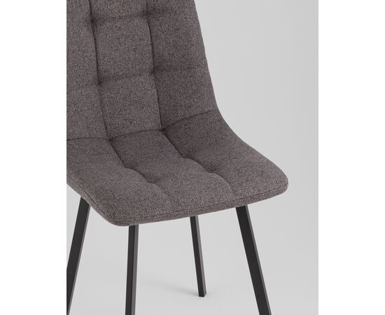 Стул Chilly рогожка Lumos темно-серый, изображение 10 | Интернет магазин мебели и декора LifeDekor