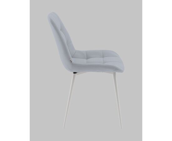 Стул Флекс N светло-серый белые ножки, изображение 5 | Интернет магазин мебели и декора LifeDekor