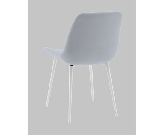 Стул Флекс N светло-серый белые ножки, изображение 7 | Интернет магазин мебели и декора LifeDekor