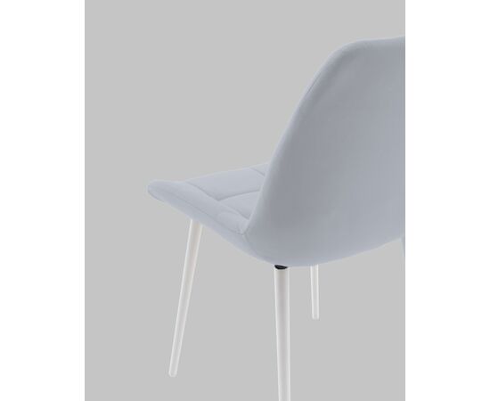 Стул Флекс N светло-серый белые ножки, изображение 8 | Интернет магазин мебели и декора LifeDekor