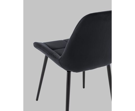 Стул Флекс N велюр черный, изображение 8 | Интернет магазин мебели и декора LifeDekor