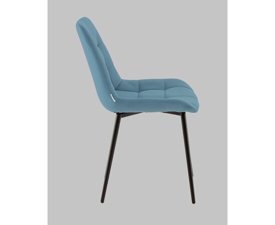 Стул Флекс N велюр пыльно-голубой, изображение 5 | Интернет магазин мебели и декора LifeDekor