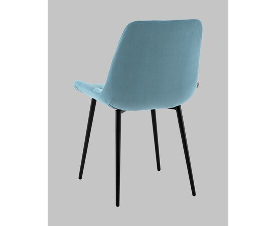 Стул Флекс N велюр пыльно-голубой, изображение 7 | Интернет магазин мебели и декора LifeDekor