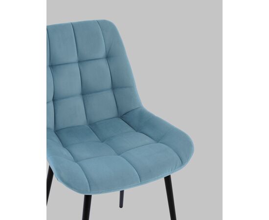 Стул Флекс N велюр пыльно-голубой, изображение 9 | Интернет магазин мебели и декора LifeDekor