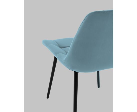 Стул Флекс N велюр пыльно-голубой, изображение 8 | Интернет магазин мебели и декора LifeDekor