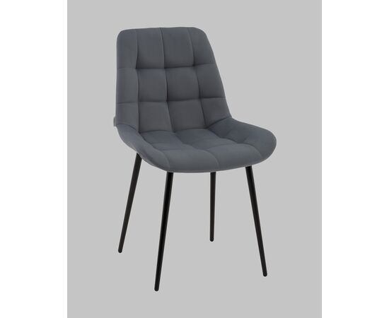 Стул Флекс N велюр тёмно-серый, изображение 2 | Интернет магазин мебели и декора LifeDekor