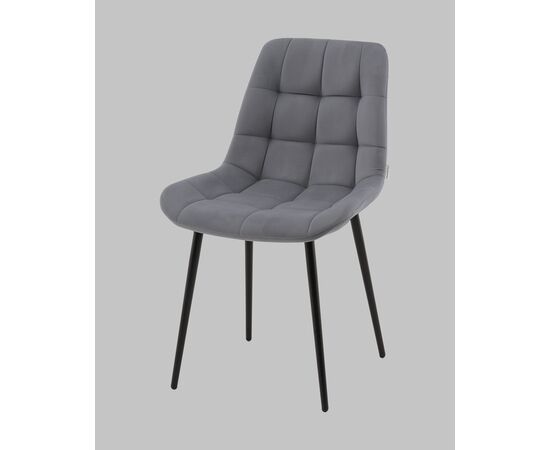 Стул Флекс N велюр велютто серый, изображение 6 | Интернет магазин мебели и декора LifeDekor