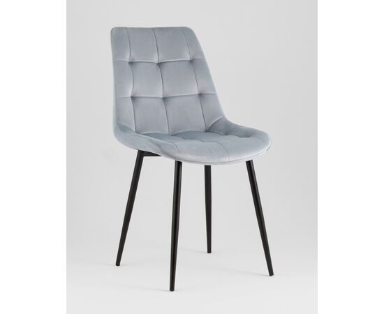 Стул Флекс New велюр пыльно-голубой, изображение 4 | Интернет магазин мебели и декора LifeDekor