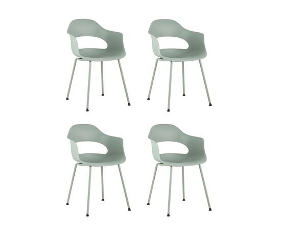 Стул Lady пластик серо-зеленый 4 шт. | Интернет магазин мебели и декора LifeDekor