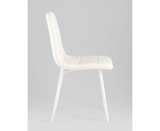 Стул Одди NEW экокожа белый белые ножки, изображение 4 | Интернет магазин мебели и декора LifeDekor