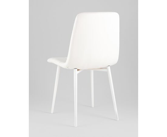 Стул Одди NEW экокожа белый белые ножки, изображение 6 | Интернет магазин мебели и декора LifeDekor