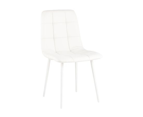 Стул Одди NEW экокожа белый белые ножки | Интернет магазин мебели и декора LifeDekor