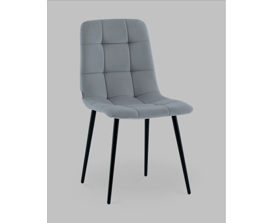Стул Одди NEW велюр серый, изображение 2 | Интернет магазин мебели и декора LifeDekor
