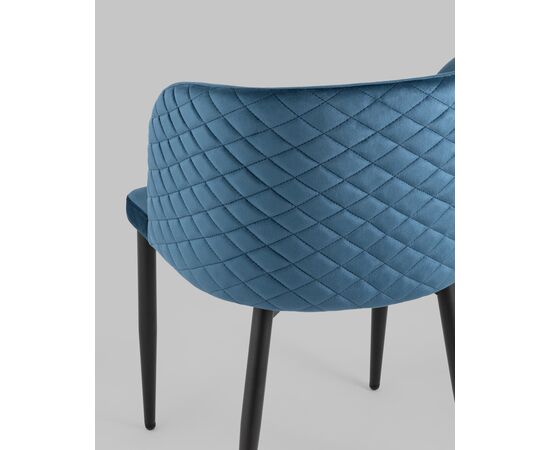 Стул Оскар велюр сине-зеленый, изображение 9 | Интернет магазин мебели и декора LifeDekor