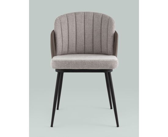 Стул Пенелопа рогожка серый, изображение 3 | Интернет магазин мебели и декора LifeDekor