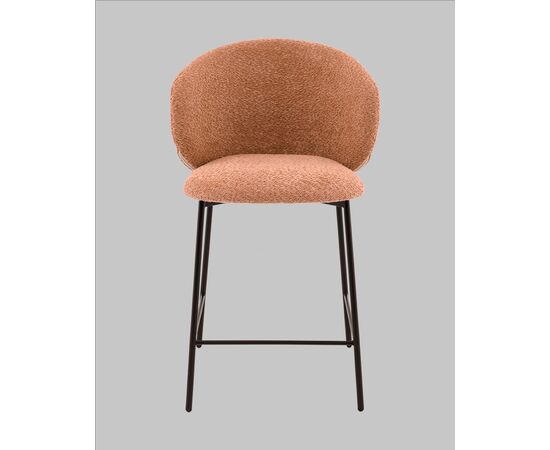 Стул полубарный Блейз букле терракотовый, изображение 3 | Интернет магазин мебели и декора LifeDekor