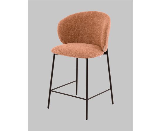 Стул полубарный Блейз букле терракотовый, изображение 4 | Интернет магазин мебели и декора LifeDekor