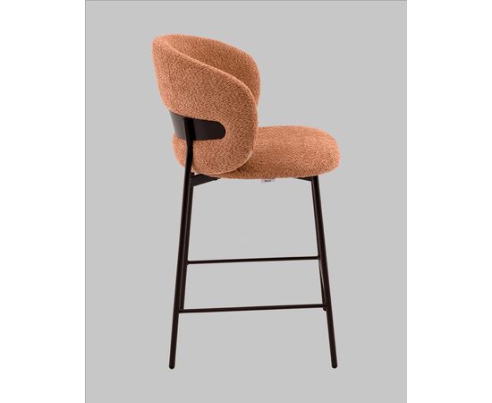 Стул полубарный Блейз букле терракотовый, изображение 5 | Интернет магазин мебели и декора LifeDekor