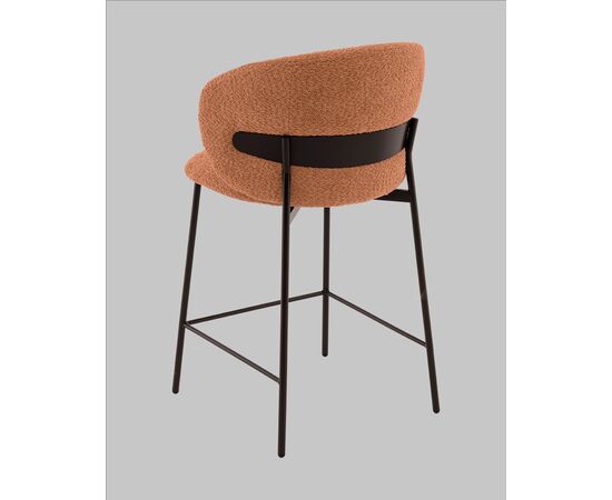 Стул полубарный Блейз букле терракотовый, изображение 7 | Интернет магазин мебели и декора LifeDekor