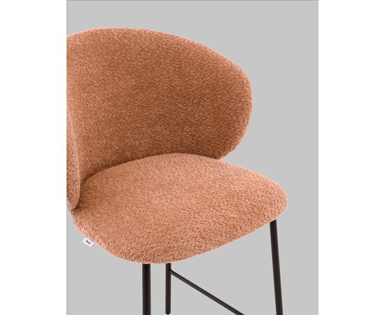 Стул полубарный Блейз букле терракотовый, изображение 9 | Интернет магазин мебели и декора LifeDekor