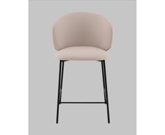 Стул полубарный Блейз велюр молочный, изображение 3 | Интернет магазин мебели и декора LifeDekor