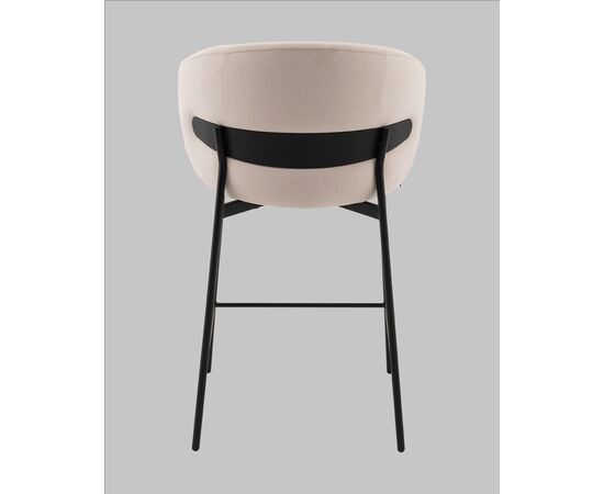 Стул полубарный Блейз велюр молочный, изображение 6 | Интернет магазин мебели и декора LifeDekor