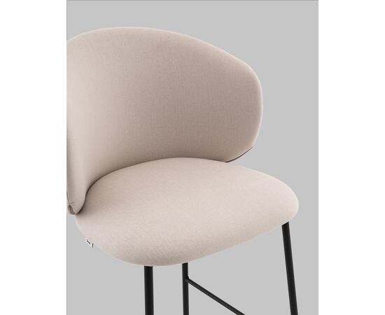 Стул полубарный Блейз велюр молочный, изображение 9 | Интернет магазин мебели и декора LifeDekor