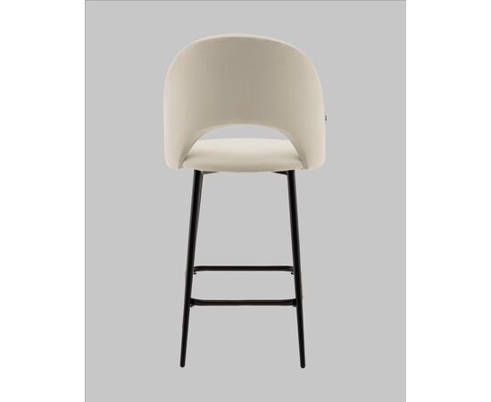 Стул полубарный Меган велюр бежевый, изображение 5 | Интернет магазин мебели и декора LifeDekor