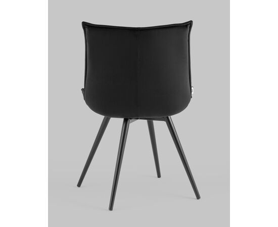 Стул вращающийся Робб велюр черный, изображение 5 | Интернет магазин мебели и декора LifeDekor