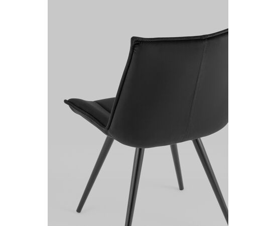 Стул вращающийся Робб велюр черный, изображение 7 | Интернет магазин мебели и декора LifeDekor