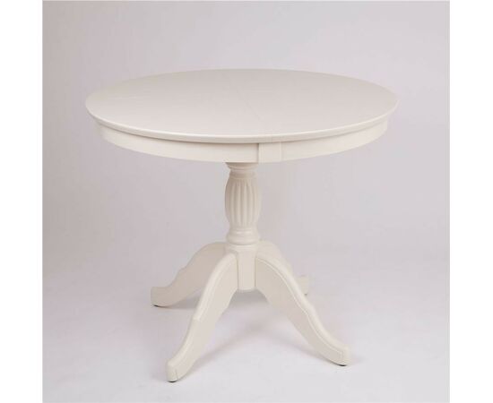 Стол обеденный круглый раздвижной Лилия-0090 (слоновая кость 9001), изображение 3 | Интернет магазин мебели и декора LifeDekor