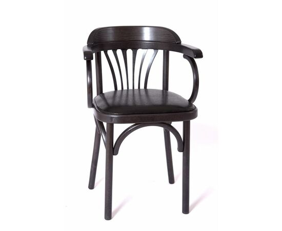 Стул Михаэль венский мягкий (венге, экокожа ЧЕРНАЯ), изображение 2 | Интернет магазин мебели и декора LifeDekor