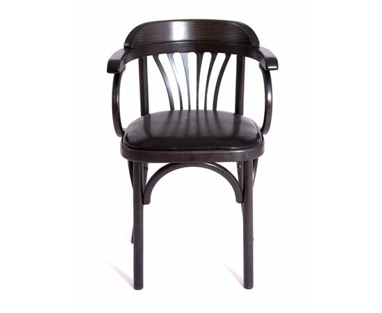 Стул Михаэль венский мягкий (венге, экокожа ЧЕРНАЯ), изображение 3 | Интернет магазин мебели и декора LifeDekor