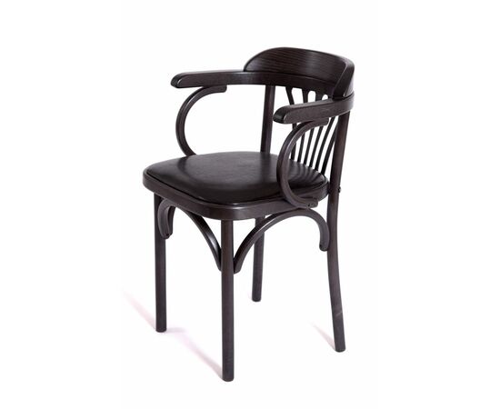 Стул Михаэль венский мягкий (венге, экокожа ЧЕРНАЯ), изображение 4 | Интернет магазин мебели и декора LifeDekor