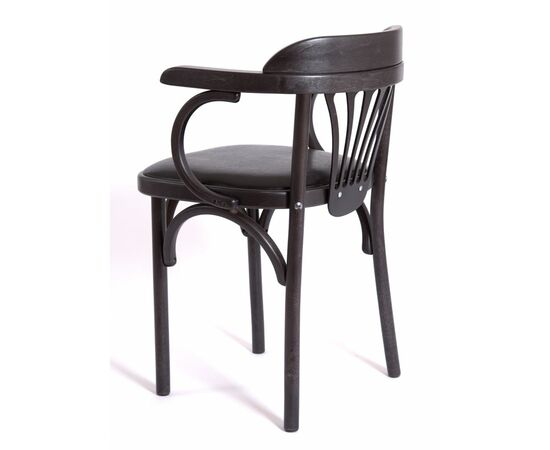 Стул Михаэль венский мягкий (венге, экокожа ЧЕРНАЯ), изображение 5 | Интернет магазин мебели и декора LifeDekor