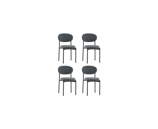 Стул Бриф DD букле темно-серый 4 шт. | Интернет магазин мебели и декора LifeDekor