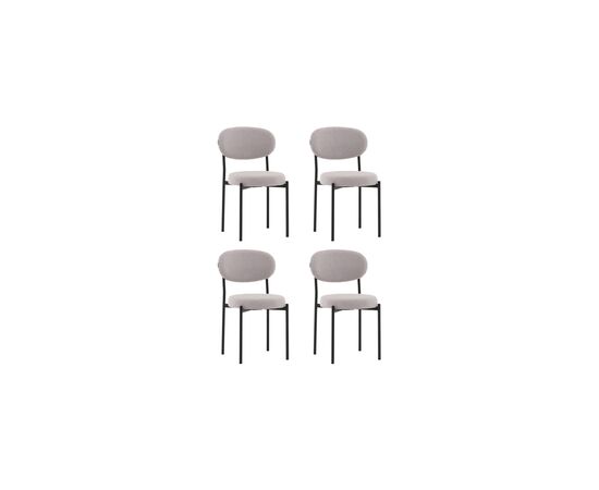 Стул Бриф DD букле светло-серый 4 шт. | Интернет магазин мебели и декора LifeDekor