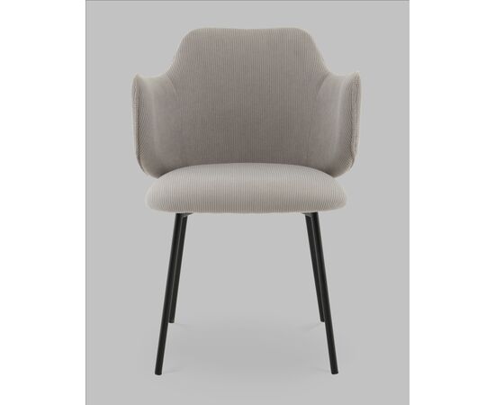 Стул Джиннет велюр светло-серый, изображение 3 | Интернет магазин мебели и декора LifeDekor