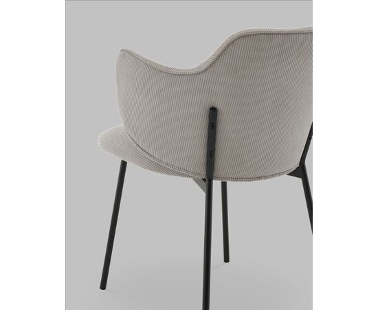 Стул Джиннет велюр светло-серый, изображение 7 | Интернет магазин мебели и декора LifeDekor