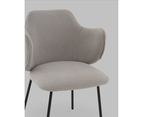 Стул Джиннет велюр светло-серый, изображение 8 | Интернет магазин мебели и декора LifeDekor