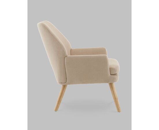 Кресло Харви бежевый деревянные ножки, изображение 4 | Интернет магазин мебели и декора LifeDekor