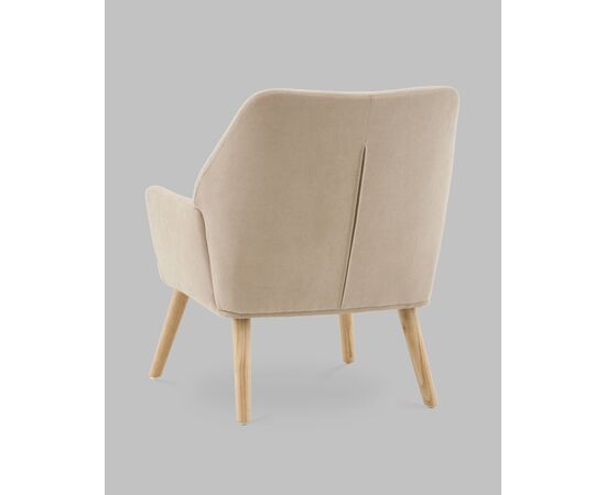Кресло Харви бежевый деревянные ножки, изображение 6 | Интернет магазин мебели и декора LifeDekor