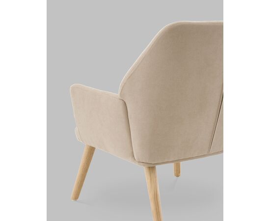 Кресло Харви бежевый деревянные ножки, изображение 8 | Интернет магазин мебели и декора LifeDekor